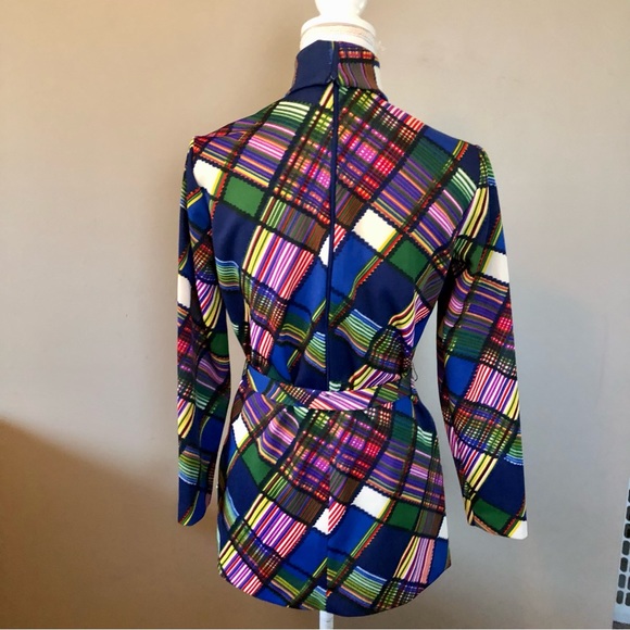 Vintage Sunny South Fashions Belted Blouse Womens 30 Used Dallas - Picture 4 of 12